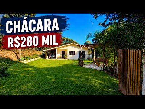 CHÁCARA LINDA COM CASA, POMAR, TANQUE DE PEIXE, POÇO, 280 MIL