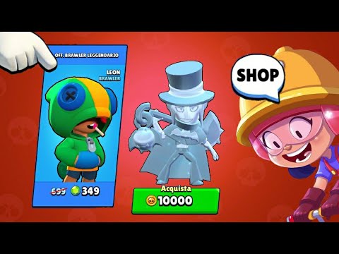 SUPER! FINALMENTE SHOPPIAMO LEON e MORTIS ARGENTEO! - Brawl Stars