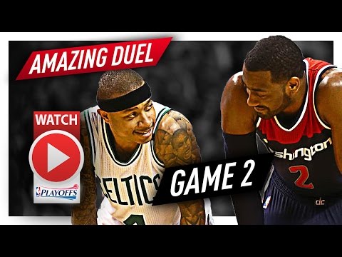 Isaiah Thomas vs John Wall Game 2 PG Duel Highlights (2017 Playoffs ECSF) Celtics vs Wizards - EPIC!