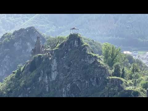 14.08.21: Altenahr, erste Bilder, Blick auf die Burg Are, Update Ahr Flutkatastrophe