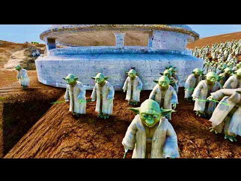 JEDI KNIGHTS & YODA FIGHTER VS 1 MILLION Monster Zombies !! Ultimate Epic Battle Simulator 2