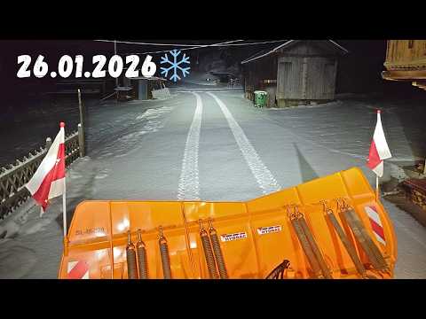❄️It snowed again | 26.01.26❄️Snow removal | Winter service in Tyrol