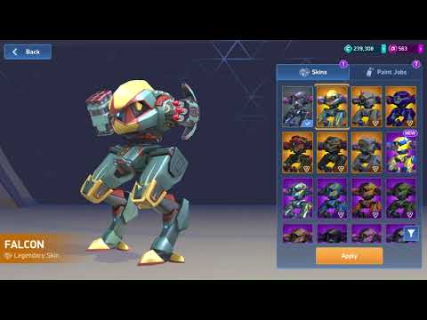Guardian Falcon skin gameplay with Javelin Rack 8 #mecharena #gaming