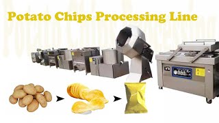 Best-selling small potato chips processing line from raw potato to packaging (50-300kg/h)