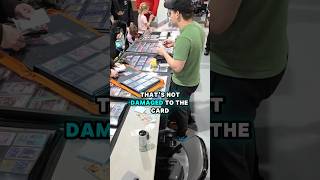 From “Damaged” to Gradable?! Insane Charizard Save 🙏🏻 #pokemonvendor #pokemon #charizard #tcg