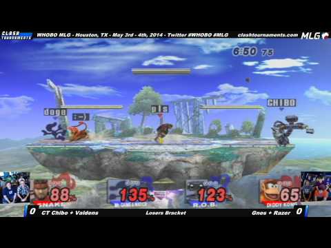 WHOBO MLG - CT Chibo + Valdens vs Gnes + Razer - SSBB