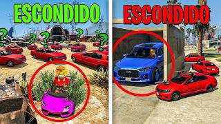 JUEGO al ESCONDITE con COCHES pero cada MINUTO mi COCHE AUMENTA su TAMAÑO! BRUTAL!! - GTA 5 ONLINE