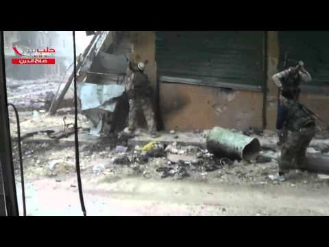 اشتباكات بين كتيبة ذو النوريين وقوات النزام المتمركزة في حاجز الملعب في حلب