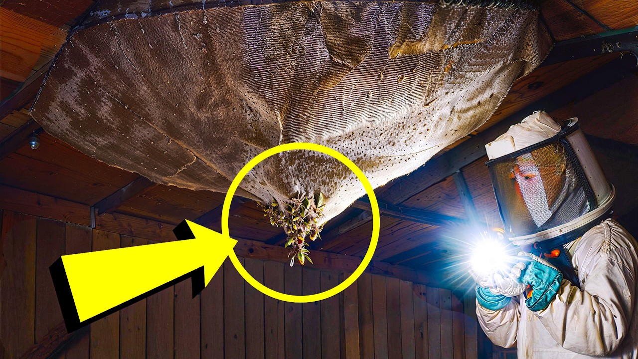 Homem Acha Que Encontrou "Ninho De Vespas" No Sótão - Especialista Empalidece Ao Ver O Que É