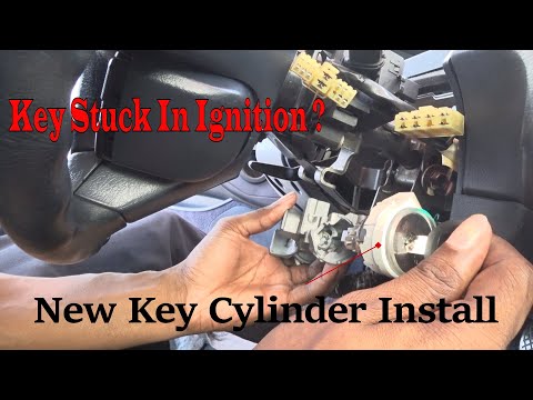 How to change prelude / accord ignition lock key cylinder. Stuck Keys in Ignition.
