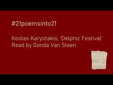 Kostas Karyotakis ‘Delphic Festival’ read by Gonda Van Steen