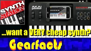 Video thumbnail for Akai Synthstation 25 + old iphone. That's one cheap synth! by Gearfacts