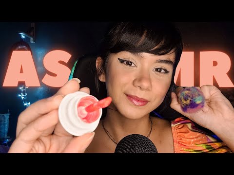 ASMR: MAQUIANDO VOCÊ PARA O MEU ANIVERSÁRIO 🎂🎁
