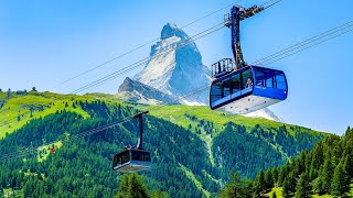 Zermatt Gondola to Matterhorn Glacier Paradise 🇨🇭 and 4K Walking Tour