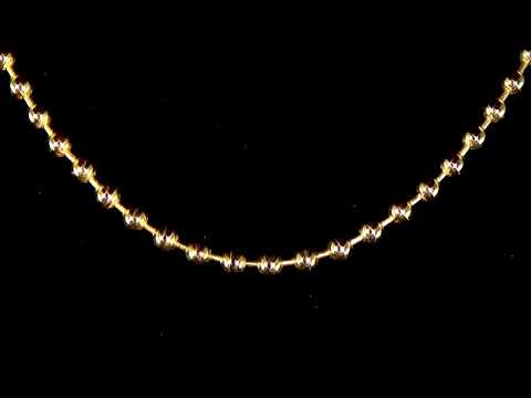 18k Yellow Gold Bead Necklace. (20.8 Grams)