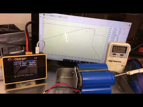 12V 6Ah LiFePO4 - Entladung bei 18A (200W) Dauerbelastung