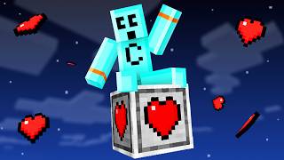 Minecraft but There's Only One Heart Block