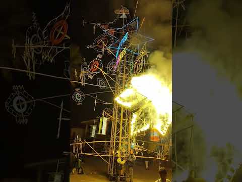 Gran quema de castillo en la fiesta patronal de Bolognesi Ancash Pallasca..