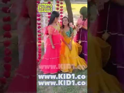 Festive & traditional wear silk kids lehenga choli, size: 1 ...