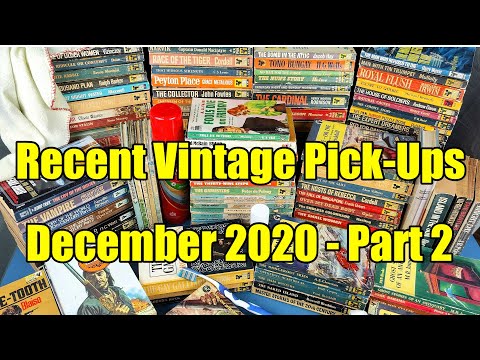 Cleaning - New - Vintage Paperback + Book Pick-Ups - December 2020 - Part 2 - ASMR, Maybe!