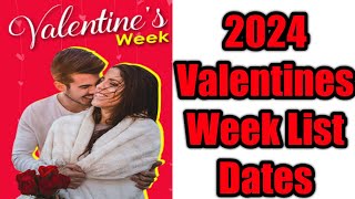valentine day| valentine day kab hai 2023|Valentine Day Dates 2023 || Valentine Week List Dates 2023