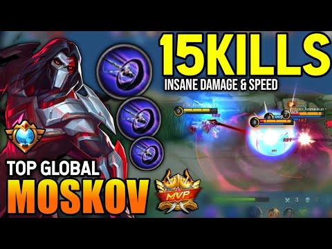 MOSKOV BEST BUILD 2023 | TOP GLOBAL MOSKOV GAMEPLAY | MOBILE LEGENDS✓