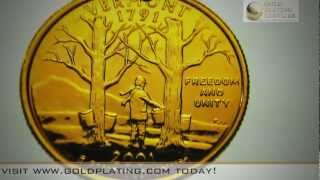 preview picture of video '24K Gold Plating Solution - Pure Gold Plating a Quarter in Real-Time'