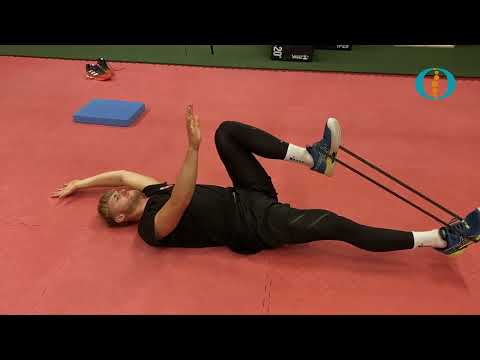 resisted hip flexor dead bug