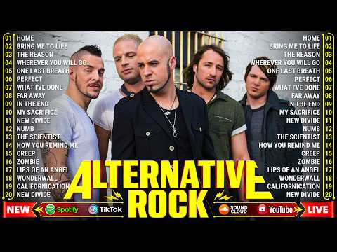 Daughtry, Creed, Nickelback, 3 Doors Down, Linkin park, Creed🎶Best Alternative Rock Song Compilation