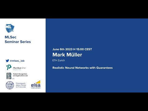 Machine Learning Security Seminar Series - Mark Müller