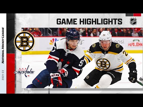 Bruins @ Capitals 4/10 | NHL Highlights 2022