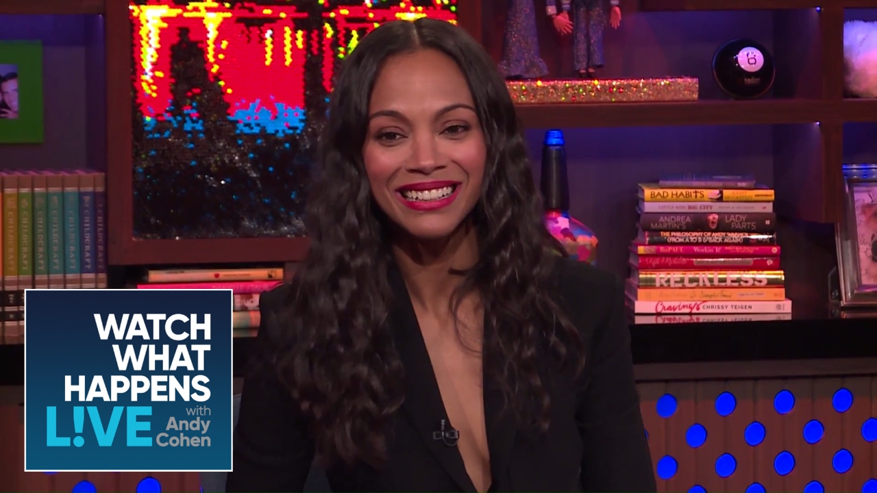 Is Zoe Saldana Mad At Britney Spears For Revealing Her Twins? | WWHL - YouTube