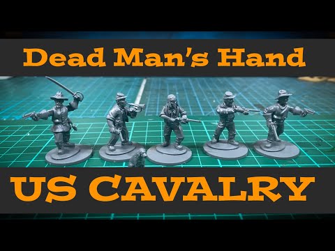 Dead Man’s Hand US Cavalry plastic miniatures preview, build and sprue review. Great Escape Games.