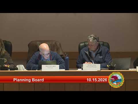 10.15.2026 Planning Board Regular Meeting and Joint Work Session with Conservation Commission