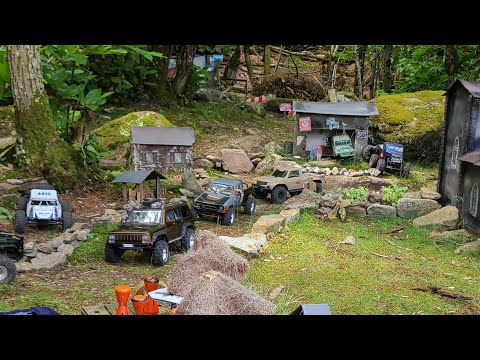 rc city scale crawler trail park france les fous du volant  ascent vs vanquish,trx4,axial,rc4wd,mst