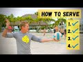 How To Overhand Serve A Volleyball For Beginners - Float Serve