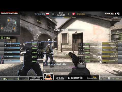 Dignitas vs. Virtus Pro - GRAND FINAL MAP 1 PART 1 - CS:GO Spring League Playoffs