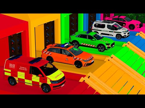 LOAD AND TRANSPORT GIANT DUCKS WITH FENDT TRACTORS AND JCB LOADERS - Farming Simulator 22