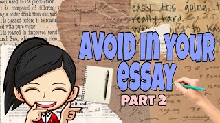 Words you should avoid in your essay (PART 2) | RC Learnings