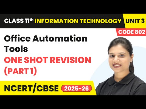 Class 11 Information Technology Book Overview Course Code 802