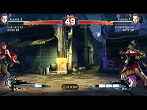 SSF4 - High Level Rose Play: TheFURY215 vs RoseSFIVAII56