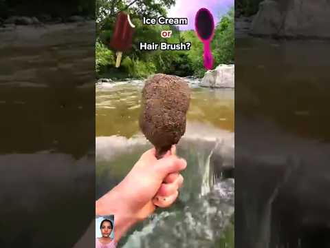 Guess icecream 🍦 or hair brush ! #youtubeshorts #youtube #guess
