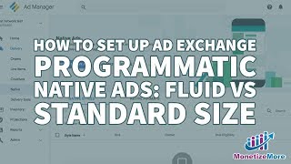 How To Set Up Ad Exchange Programmatic Native Ads: Fluid vs Standard Size