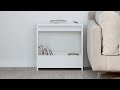 Tavolino Bianco 50x26x50 cm in Legno Multistrato - Foto miniatura 4