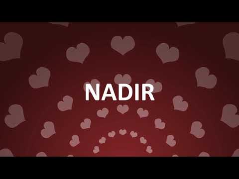 HAPPY BIRTHDAY NADIR