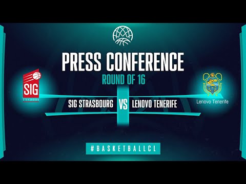 SIG Strasbourg v Lenovo Tenerife - Press Conference | Basketball Champions League 2021-22