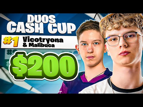 WON THE FIRST DUO VICTORY CASH CUP ($200) 🥇 w/ Malibuca
