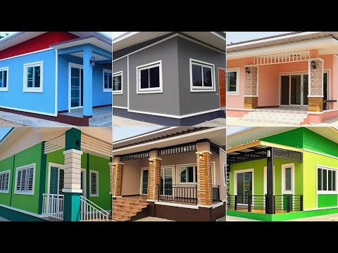100 House Painting Colours Outside 2023 Exterior Wall Paint Color Combinations Ideas | Wall Colour 4