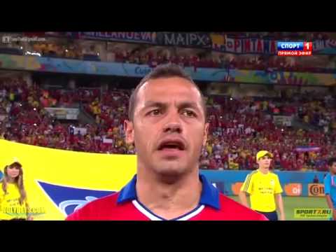 Himno Nacional de Chile - Mundial Brasil 2014 (Chile vs Australia)