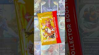 Marvel Super Heroes Collector Booster for the first day of prerelease! 🦸‍♂️ #prerelease